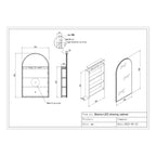 BIANCO-LED Shaving Cabinet